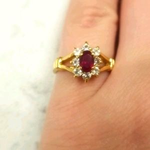 Ruby & 8K Gold Ring